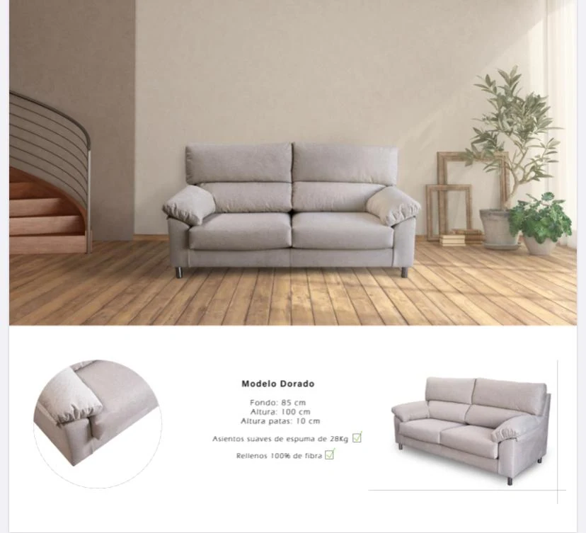 SOFA DORADO